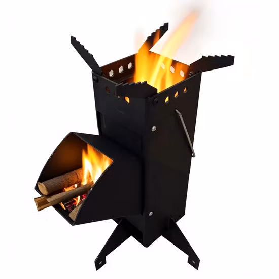 Alcohol Stove for Outdoor Hiking Picnic BBQ Foldable Camping Backpacking Stove, Portable Wood Stove Wyz15294
